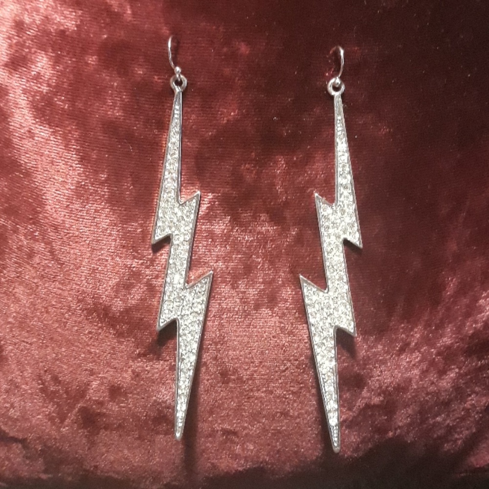 Lightning bolt earrings